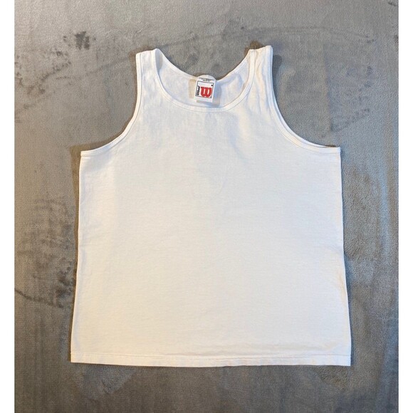Wilson Tank Top, Like New Condition, White, Size Medium, Pre-Owned, 100 % Cotton - Picture 1 of 7